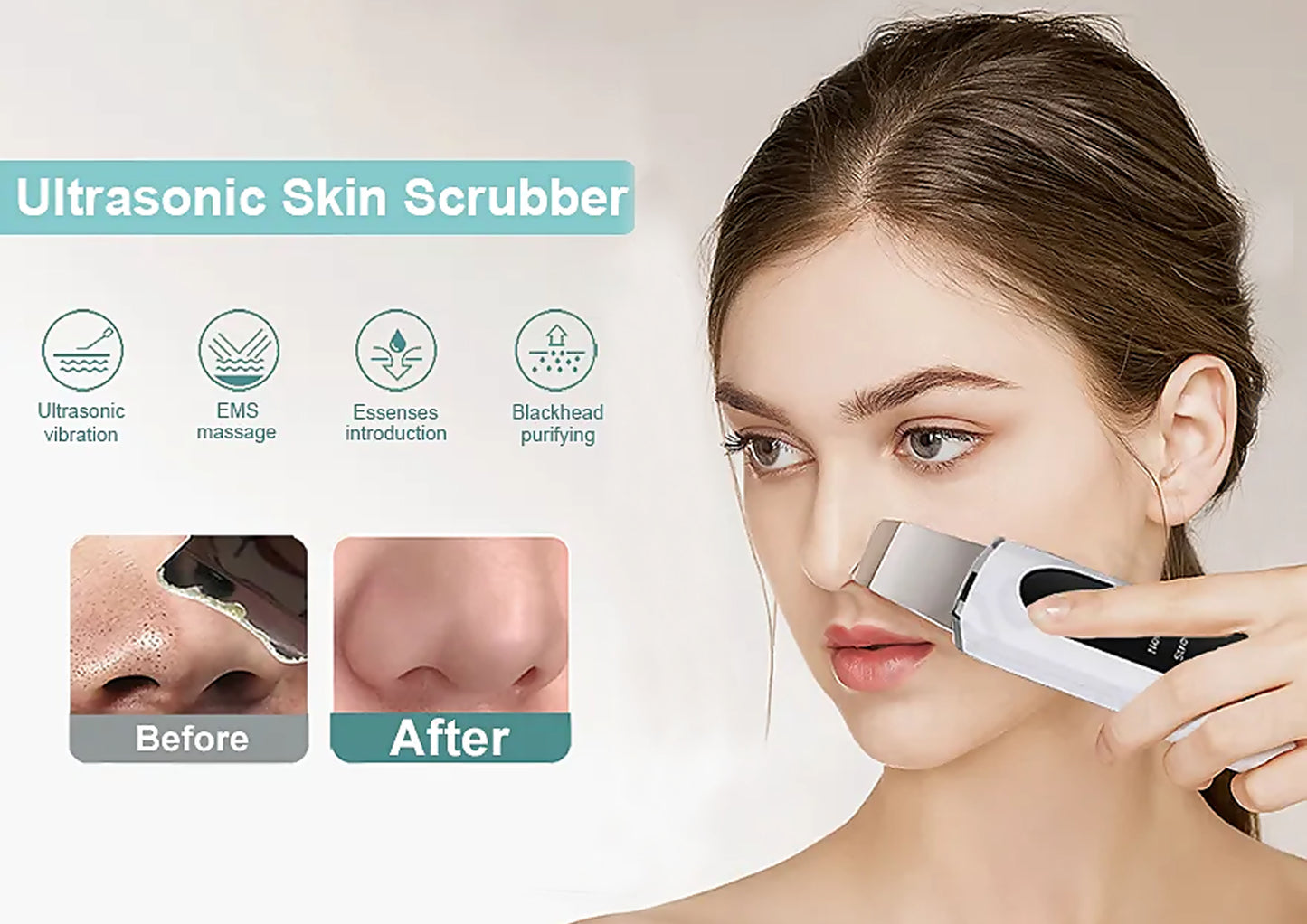 Stellar Luminous Ultrasonic Facial Lift Scrub 5 i 1