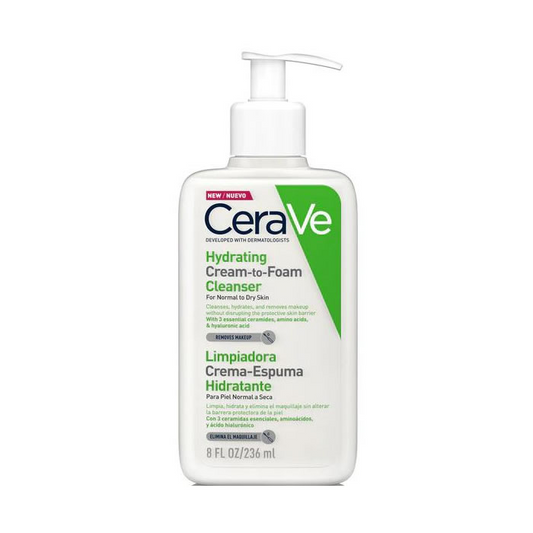 Hydrating Cream-to-Foam Cleanser Normal til tør hud - Cerave