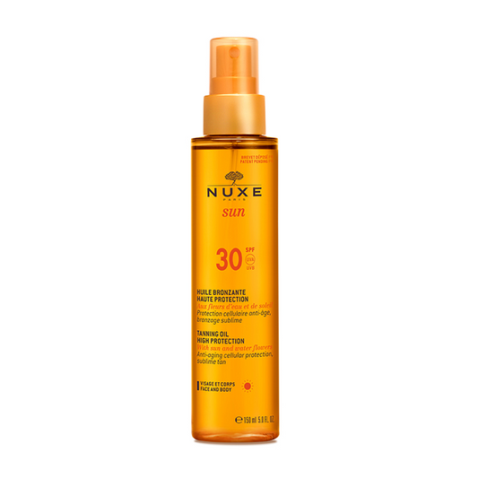 Nuxe Sun Taning Oil Face And Body Spf30 150ml